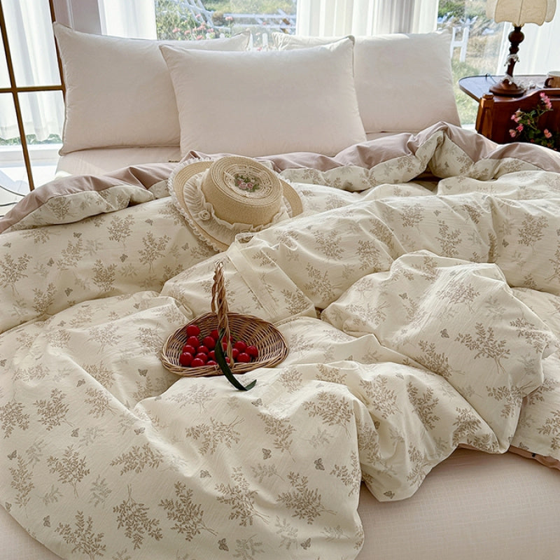 1pc of Skin-Friendly Printed Duvet Cover for Dormitory Single Beds, Floral Duvet Cover for Home Bedrooms, a Protective Cover for a Quilt, 1 Duvet Cover