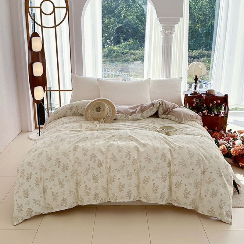 1pc of Skin-Friendly Printed Duvet Cover for Dormitory Single Beds, Floral Duvet Cover for Home Bedrooms, a Protective Cover for a Quilt, 1 Duvet Cover